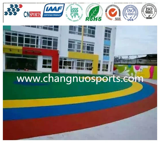 Non Fading UV Stable Elastic Rubber Flooring by EPDM Granules