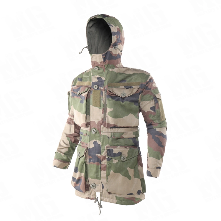 German Camouflage Tactical Windbreaker Windproof Combat Jacket Military Fans Clothing Manufacturers Custom