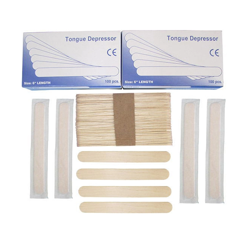 HD9 - Disposable Medical Sterilized Bamboo Tongue Depressor 150mm