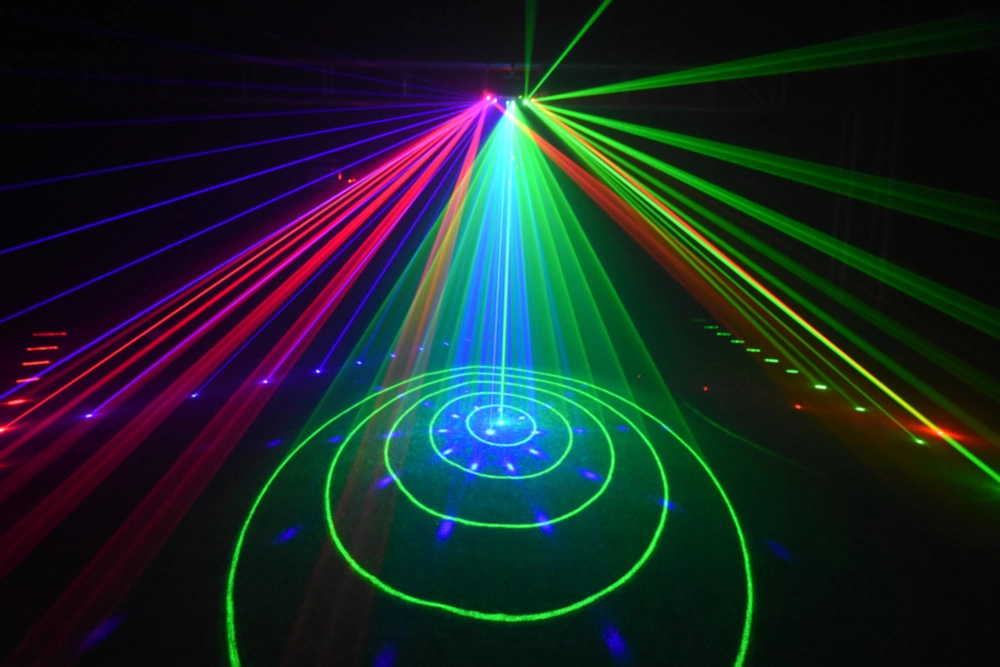 RGB Laser Show 6 Eyes Mini DJ Disco Laser KTV Stage Light for Night Club