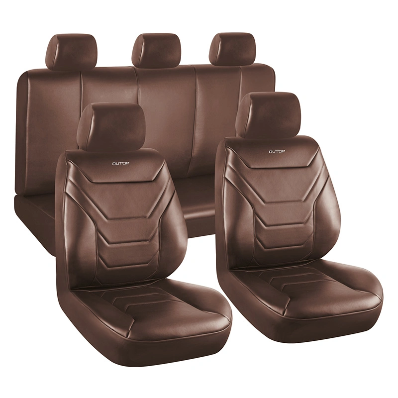 Alquiler de accesorios interiores conjunto completo de cuero de PU Cubierta de asiento de coche universal para coche