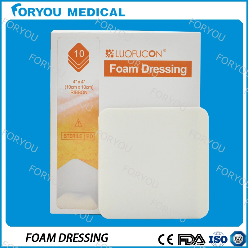 Foryou Medical Free Samples Diabetic Wound Care PU Foam Wound Dressing Border Hydrophilic Polyurethane Foam