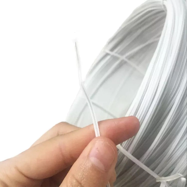 Color White Single Core Nose Wire for Disposable Face Masks 3mm 4mm