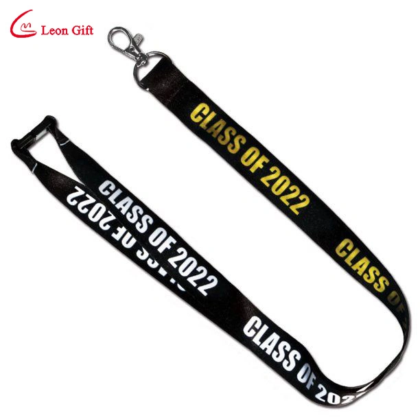 Leon China Wholesale/Supplier Custom Logo Neck Strap Polyester Woven Nylon Printing Sublimation Ribbon Heat Transfer ID Card Holder Lanyards for Promotion Gift