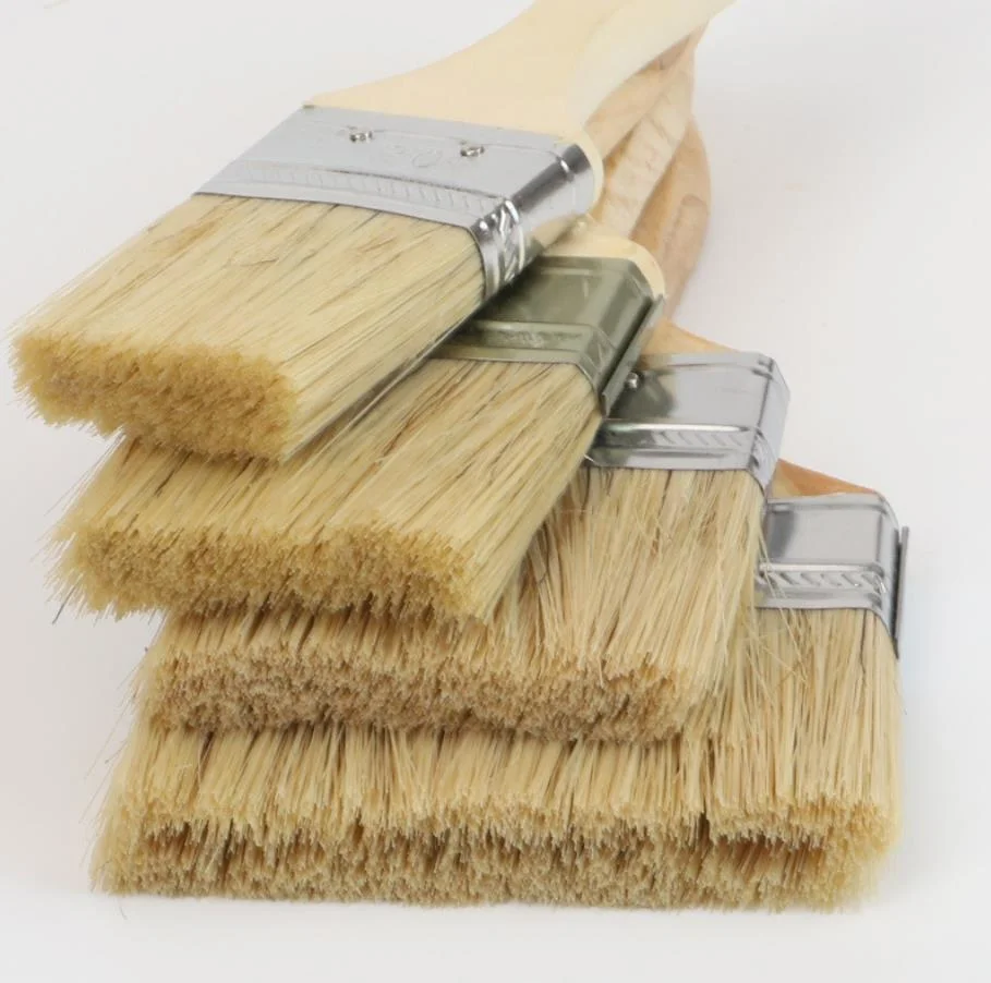 Thick Brown Brush Clean Sweep Waterproof Mixed Bristle Paint Brush Does Not Shed Hair Barbecue Brush Brush Household Long Hair Brush