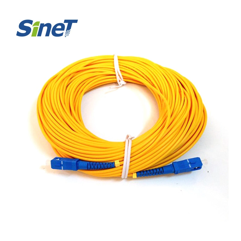 Precio más barato IL menos 0,2dB SC-SC UPC Simplex G657A SM Cable de conexión de fibra óptica 1,6/2,0/3,0mm