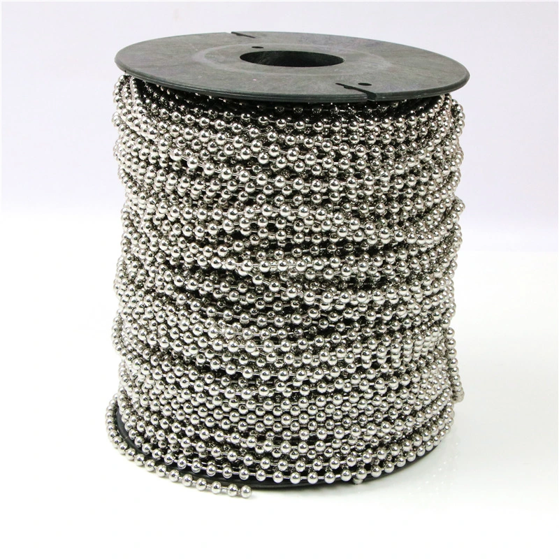 Customized Size Rustproof High Quality Eco-Friendly Pre-Cut 1.5mm Steel Ball Chain