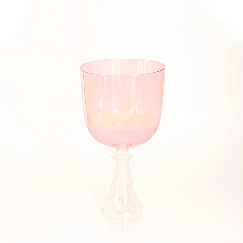 New Cosmic Aurora Clear Crystal Handheld Chalice for Sound Handheld Chalice