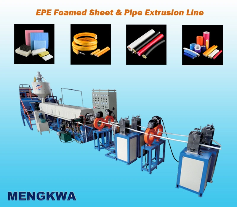 Ce Approved EPE Foamed Air Condition Pipe Extrusion Machine