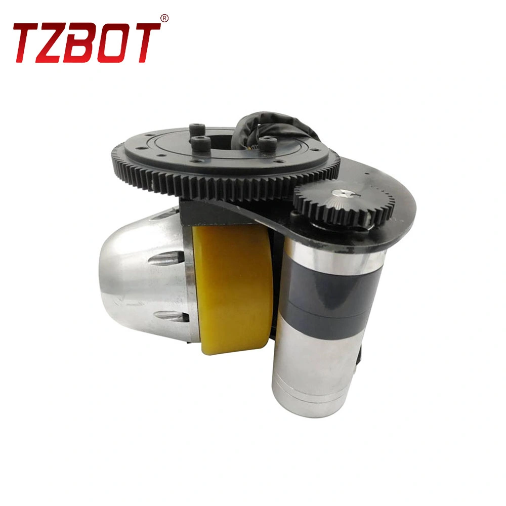 Agv Wheels with Steer Steering Wheel for Driving 400W BLDC Motor Electric Drive Wheel with 100W Steering Motor China Mmanufacturer (TZ05-D04S01)