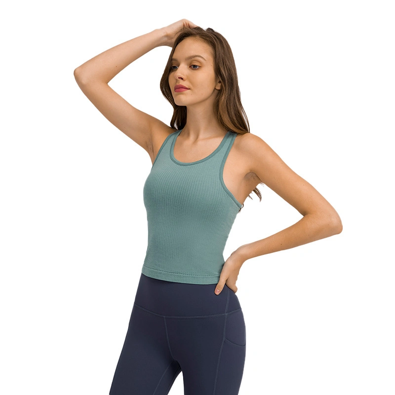 Xsunwing Factory حمالة الصدر الرياضية المخصصة السريعة المباشرة الجافة السريعة قميص اليوغا من صدرية على الملابس النسائية