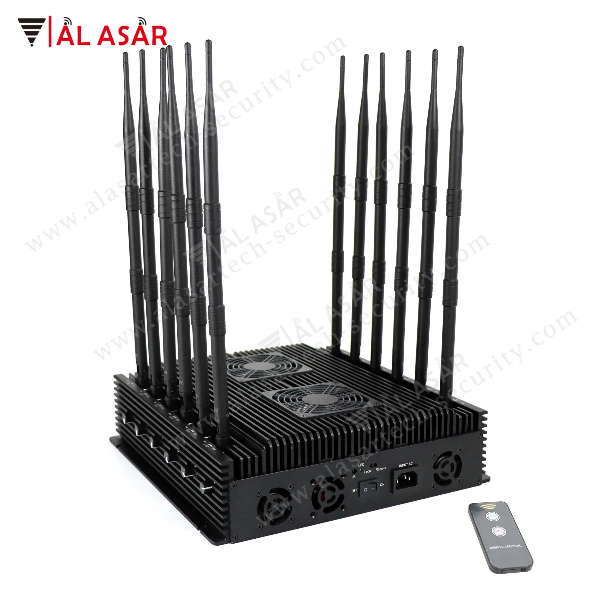 Mobile Phone 3G 4G 5g 12 Antennas Indoor Medium Power Adjustable Jammer