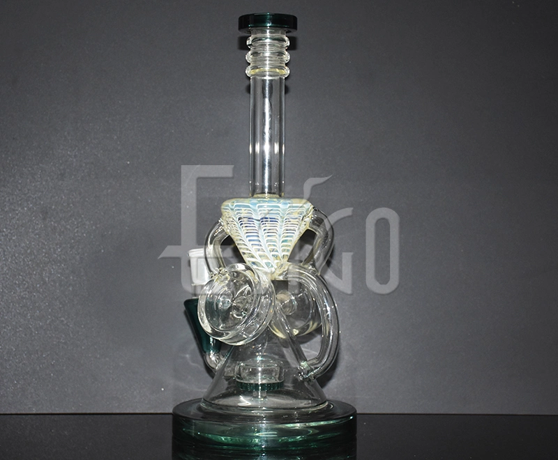 Esigo Heady Tabacco Colorful Recyclers Glass Oil DAB Rig