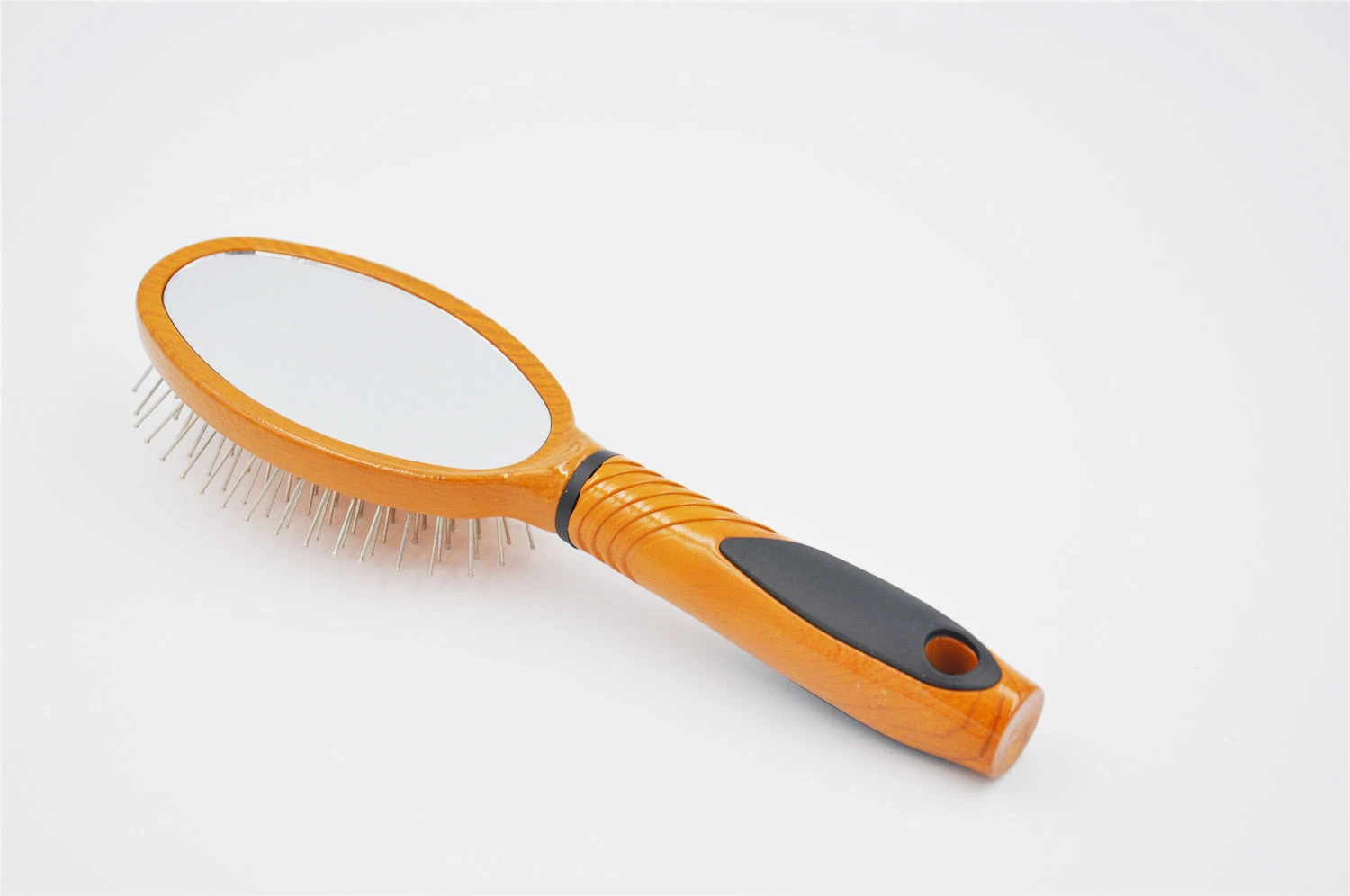 Water Transfer Wooden Effect Hair Brush