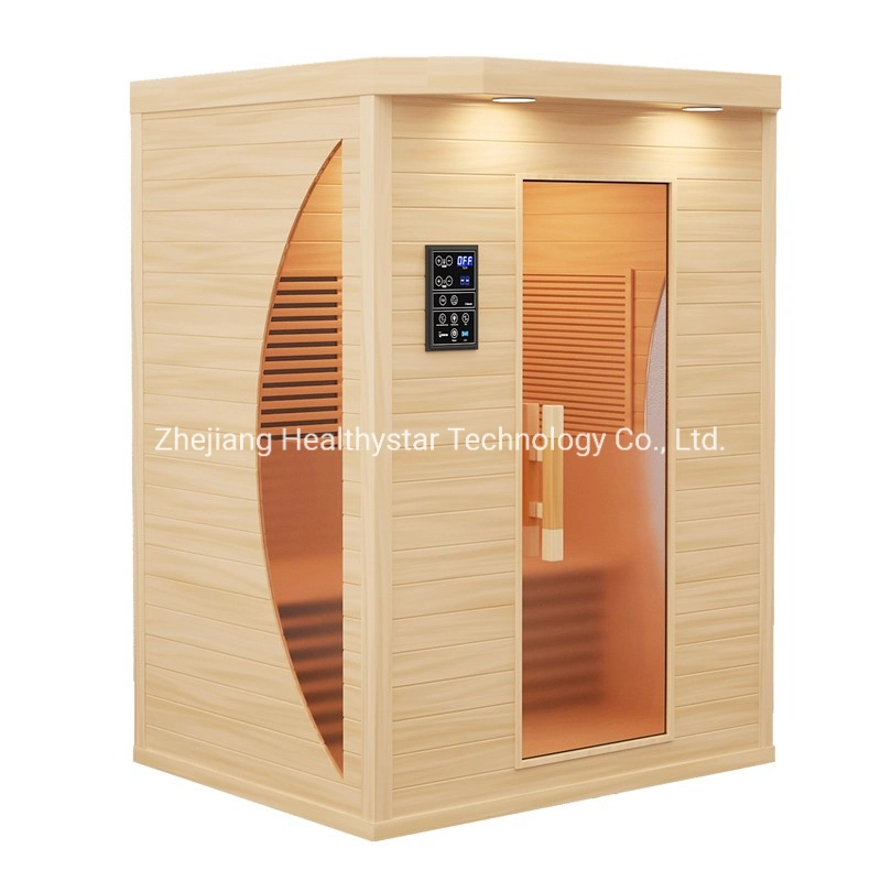 Sauna 3 personnes Finnish Steam Far infrarouge sauna Room House Cabine