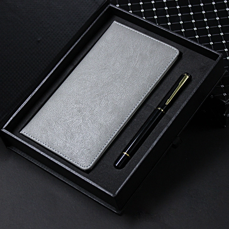 Business Magnetic PU Promotion Gift Leather Paper Printing Notebook