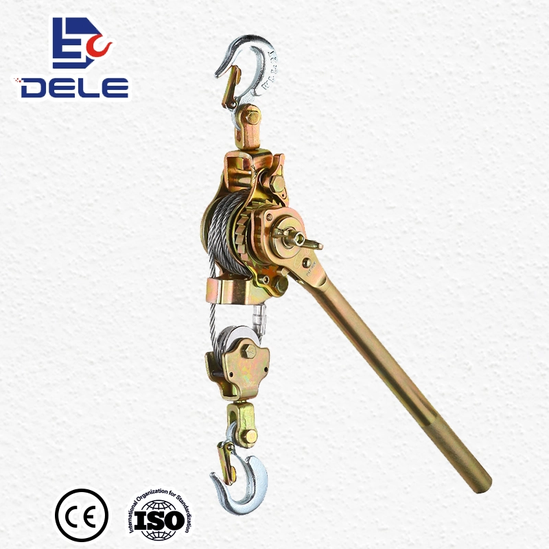 Dele Brand 2ton Manual Wire Rope Lever Hoist Hand Lever Block