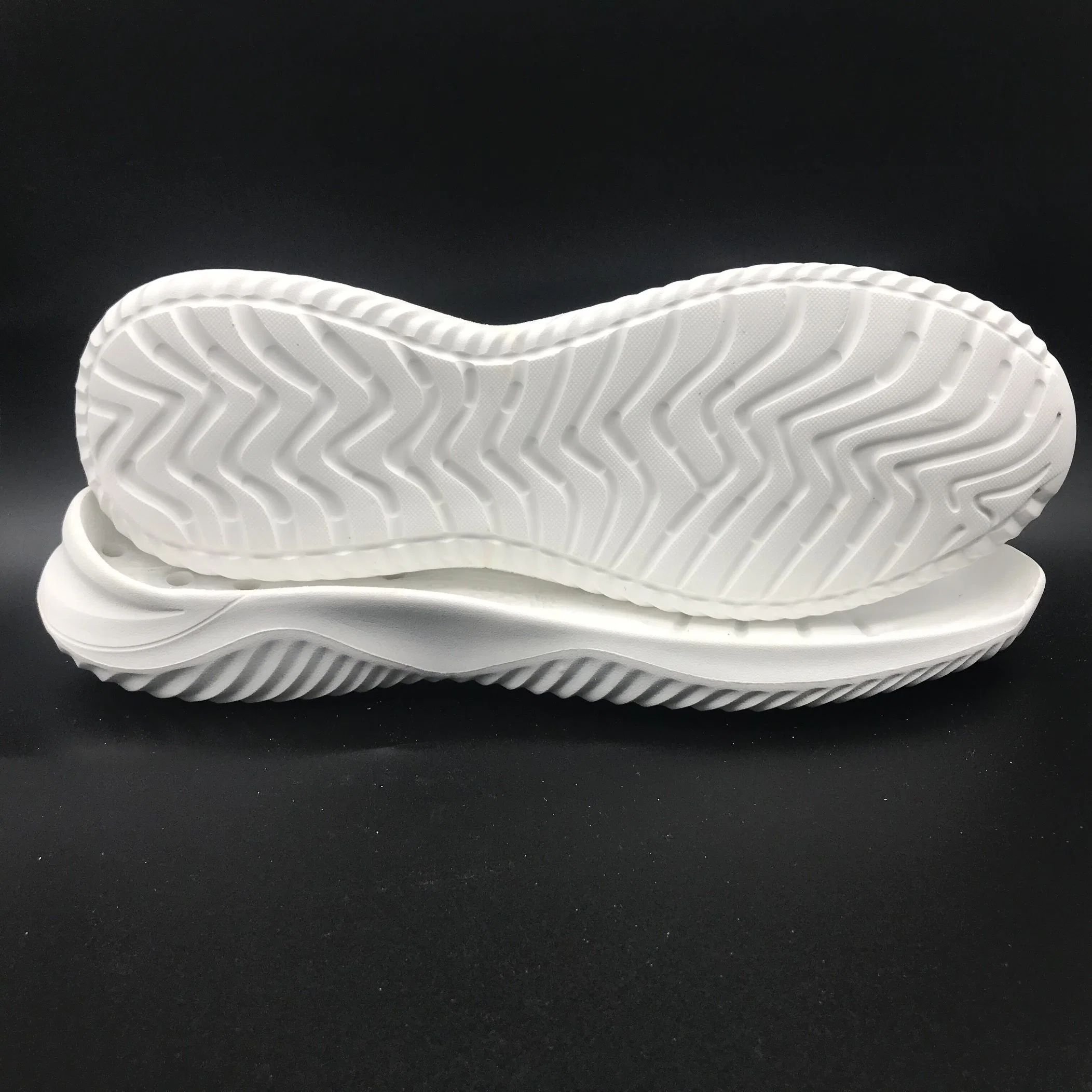 White EVA Waterproof Irregular Sport Shoes Soles