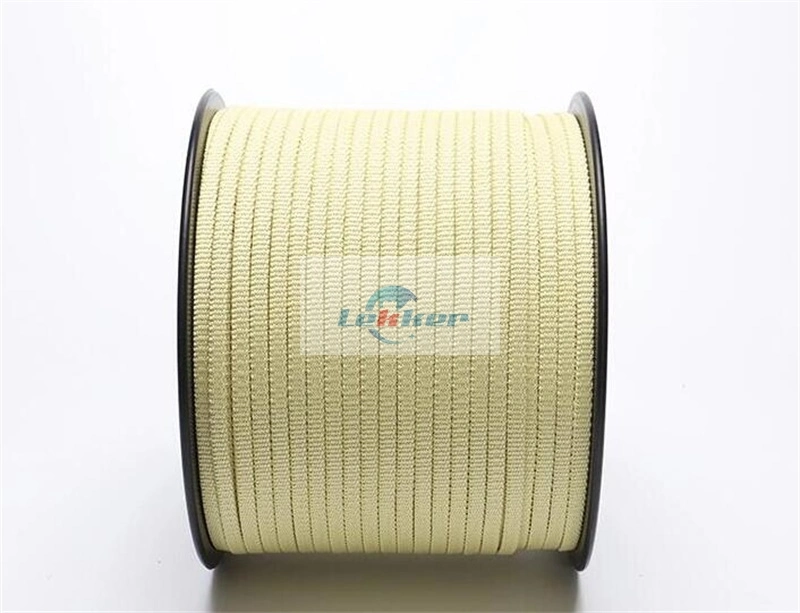 Flat/Square Kevlar Rope/Aramid Roller Rope for Glass Tempering Furnace with High Strength and Anti-Abrasive