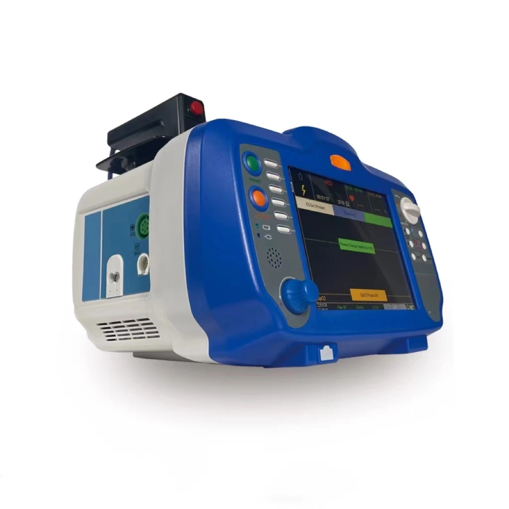 Mn-Def001 Medical Equipment Portable Biphasic Machine Automatic External Cardiac Defibrillator Monitor