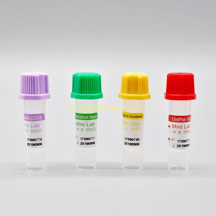 0.5ml Disposable Medical Micro Blood Collection Tubes CE/ISO Certificate