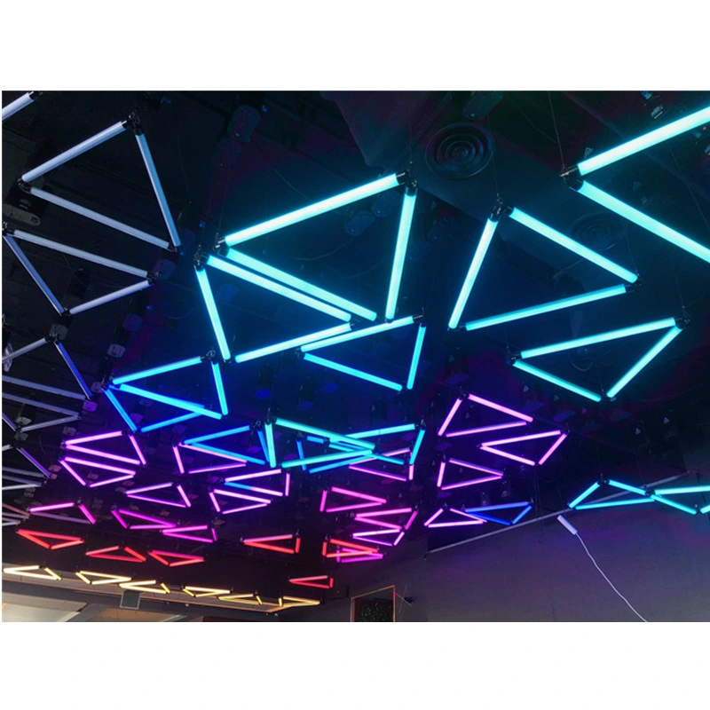 Kinetic DMX Vertical Tube Light Kinetic System Full Color LED Lifting Tube LED Disco Lighting