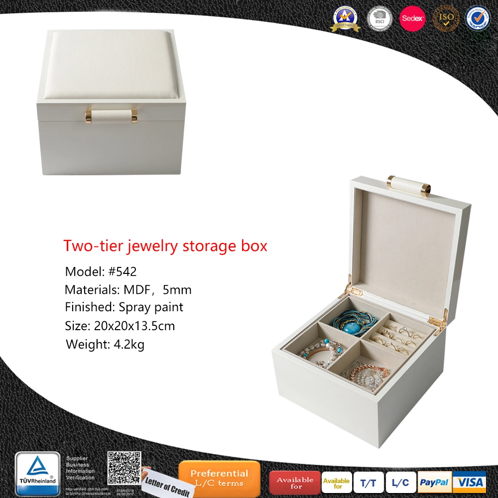 Two Tiered Tray Wooden Gift Wholesale/Supplier Custom Jewelry Box Packaging