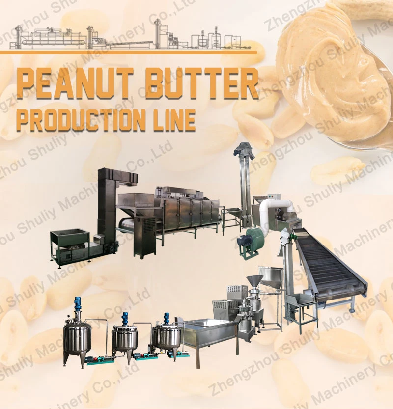 Full Automatic Industrial Peanut Butter Making Machine Peanut Butter Processing Line