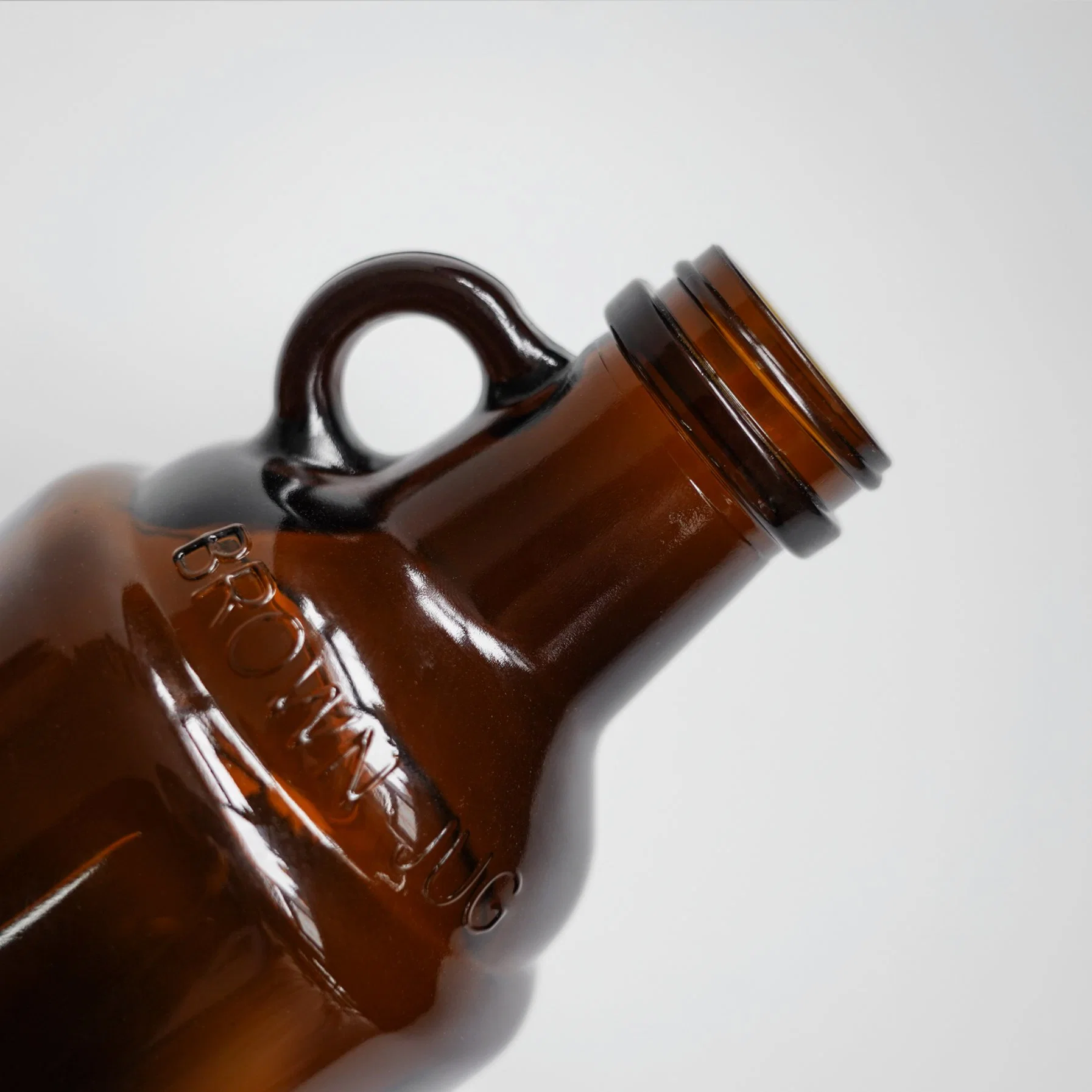 Empty Amber Brown 32oz 16oz 64oz Glass Bottle Red Wine Beer Jug Glass Growler Bottles