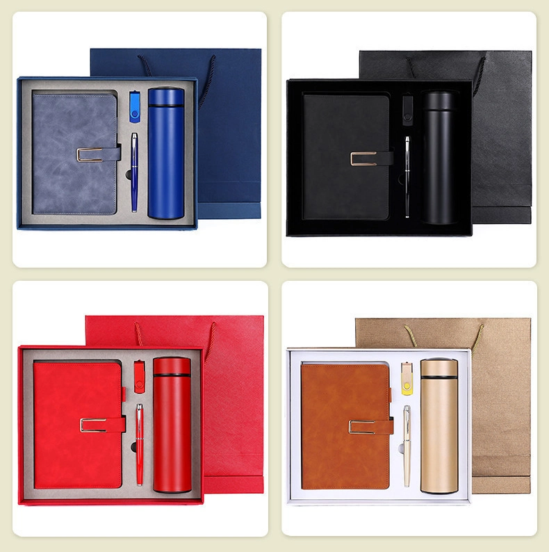 Weihnachten maßgeschneiderte Corporate Business Notebook Premium Box Flasche Stift USB Geschenksets