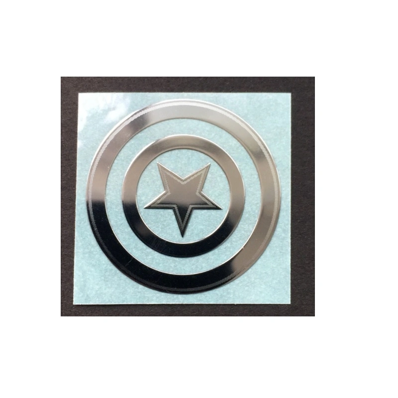 Customized Metal Label Sticker Printing Company Logo Nickle Sticker