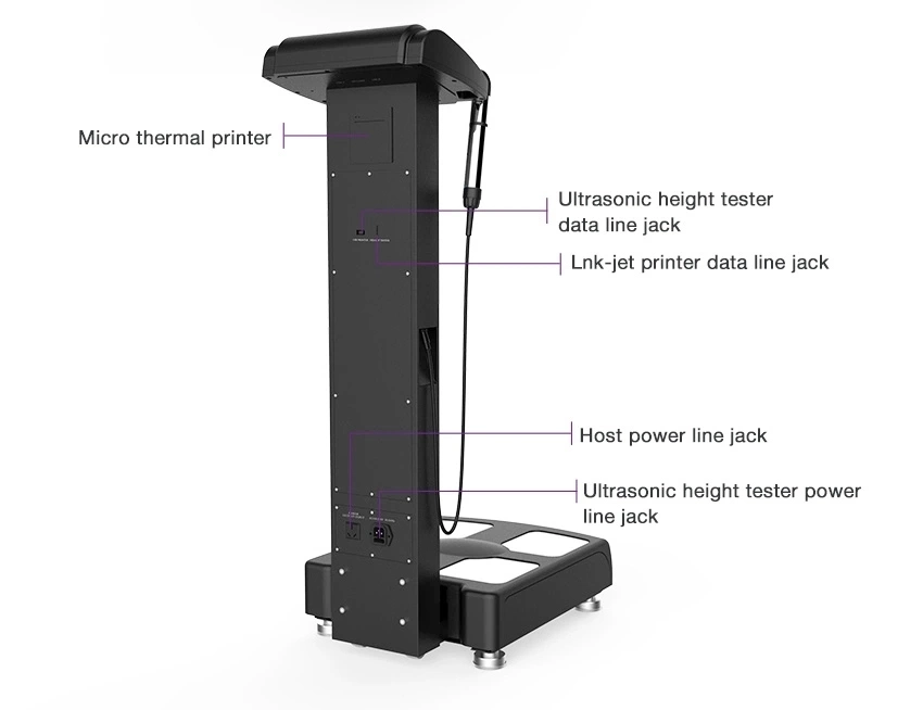 2019 Medizinische Körperzusammensetzung Analysator und Ultraschall-Höhensensor für BMI-Gerät