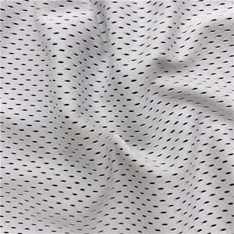 100% Polyester 75D White Mesh Fabric for Sport Top and Sport Jersey