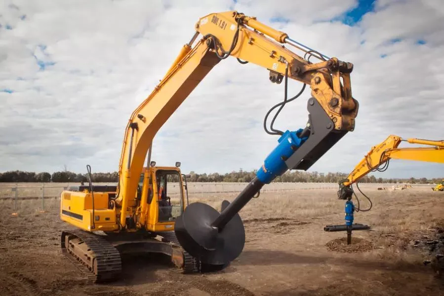 L'entraînement de l'excavateur Mini jeux de vis sans fin de terrassement de pièce jointe