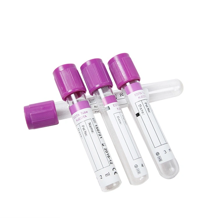 China Manufacturers 3ml Medical Disposable EDTA Vacuum Blood Collection Tubes