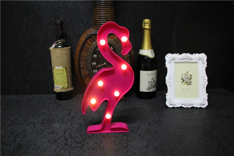 LED Letters Pink Color Durable Battery Lights Sign