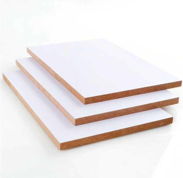 18mm Hard Board Waterproof Solid Color Melamine MDF Board