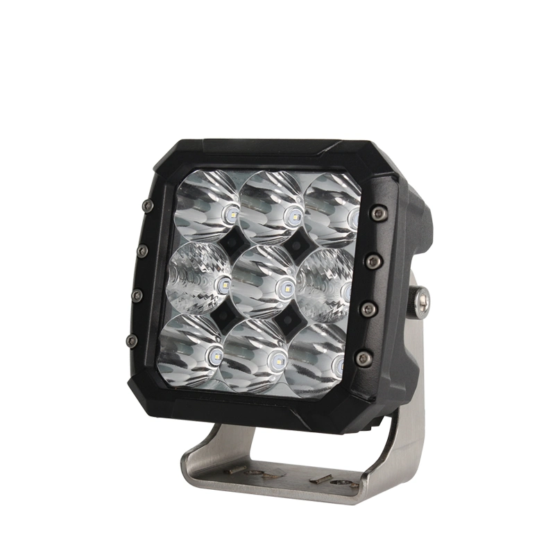 Plaza Emark 9LED 27W 4.2inch Square cree luz LED de trabajo para el alquiler de auto SUV 4X4 Offroad ATV