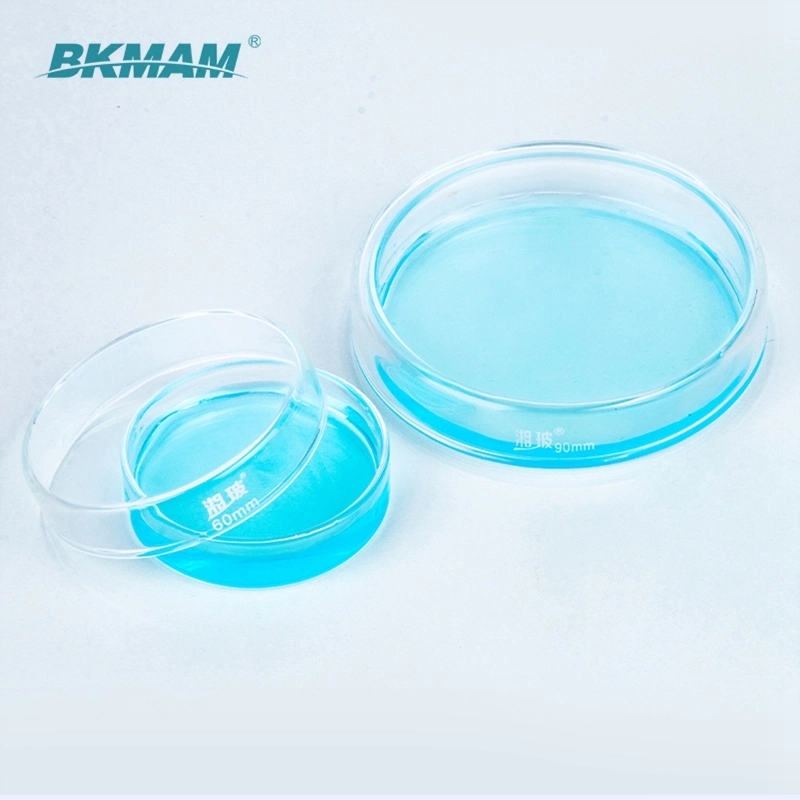 Good Price Lab Autoclavable Glass Petri Dish Round Shape with Lid 60mm 100mm 200mm