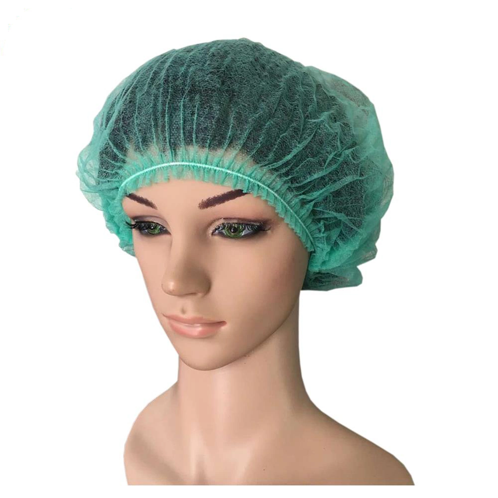 Disposable Bouffant Caps 24 Inch Blue 100 Pack Head Covers Hair Nets