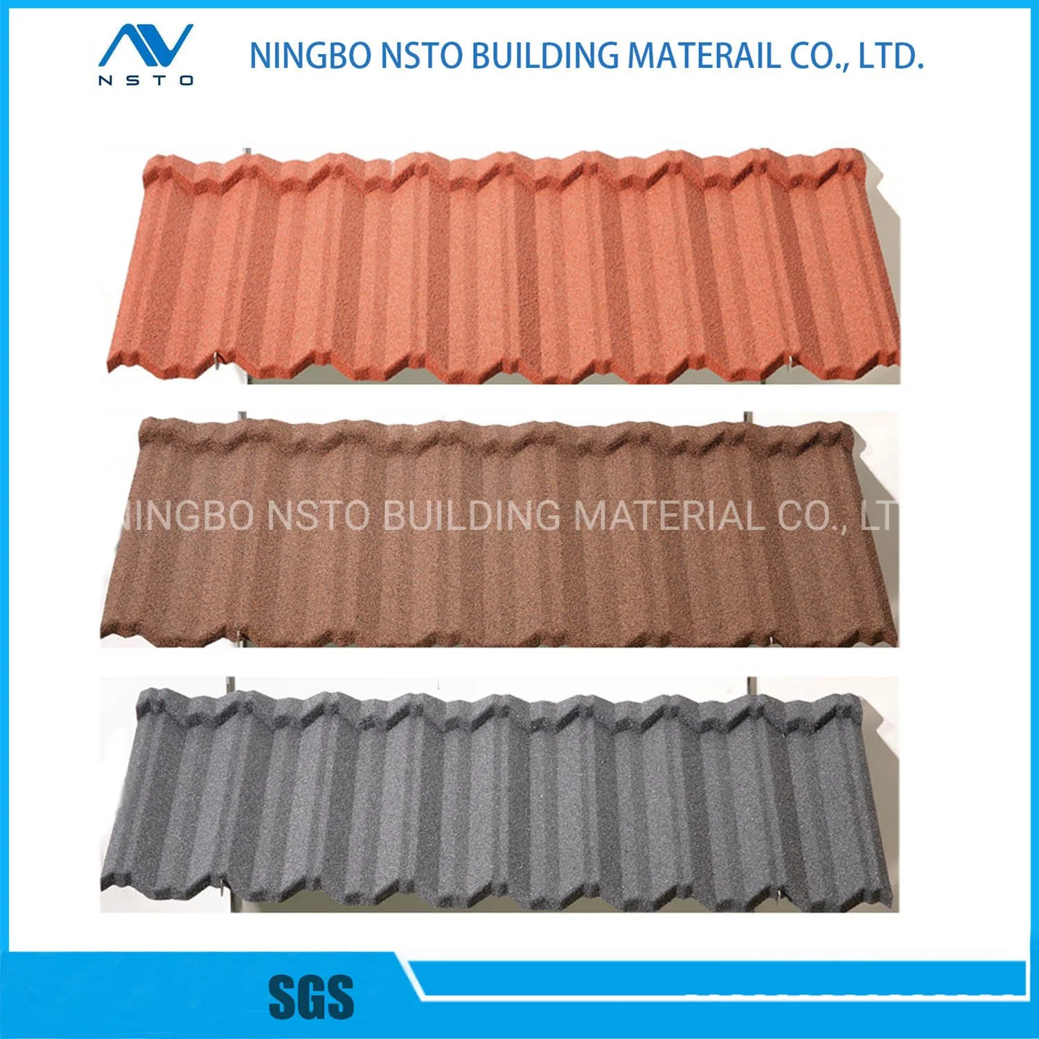 Roman Roofing Tile Stone Coated Aluminium Metal Roof Tile