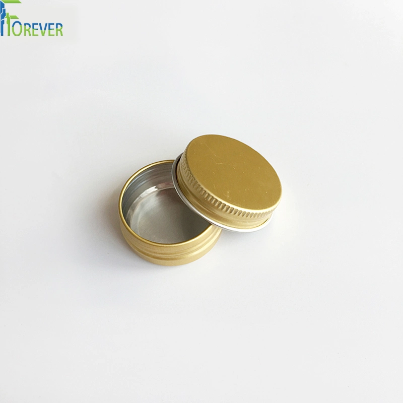 Chinese Supplier Food Grade Gold Metel Aluminum Jar with Window