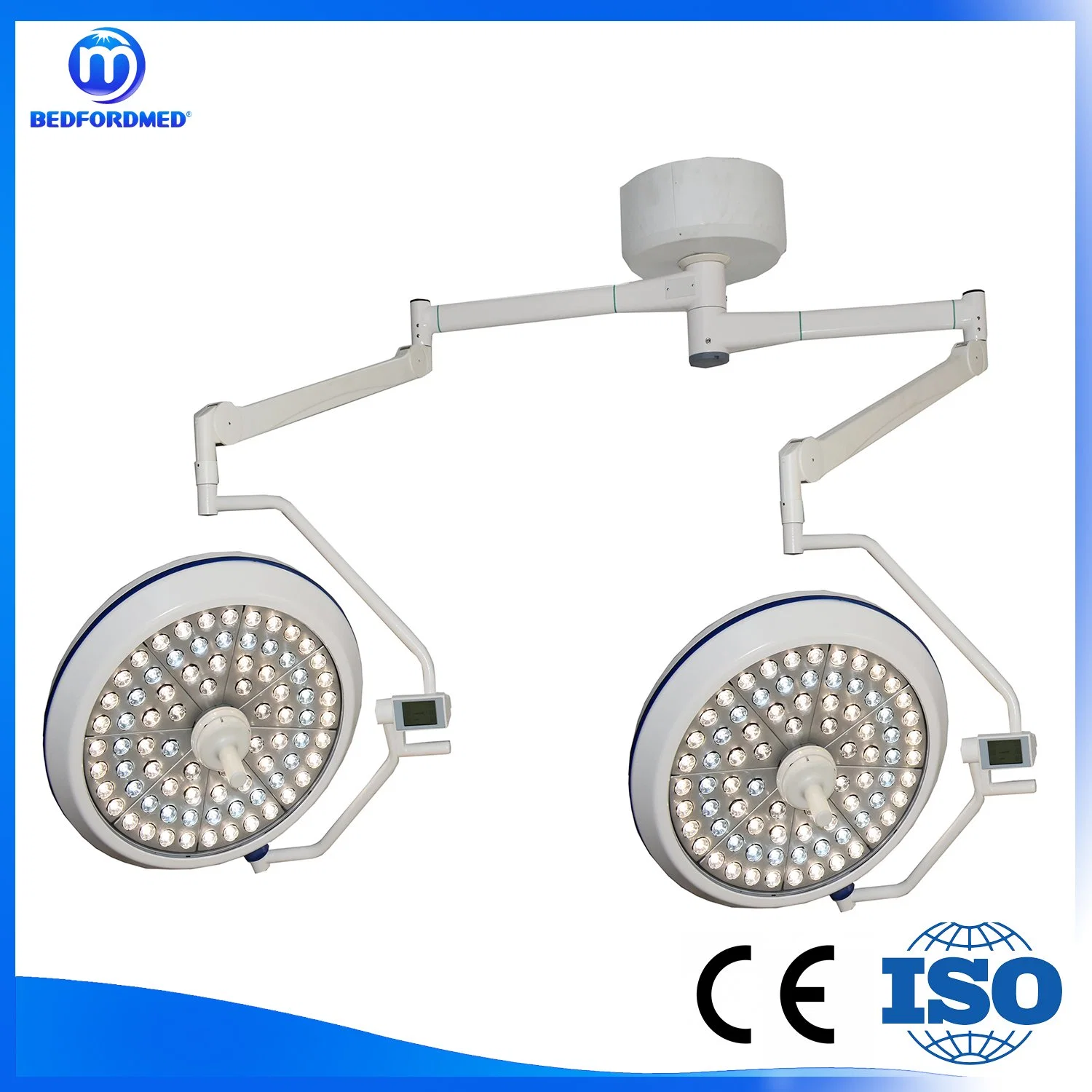 Double Heads LED Operating Light Hospital Surgery Light Germany Square Arm 700/700