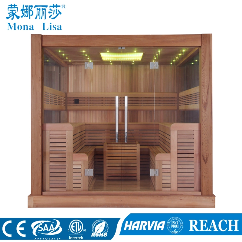 Multi-User Type Luxury 8-10 People Wooden Sauna Room (M-6046)