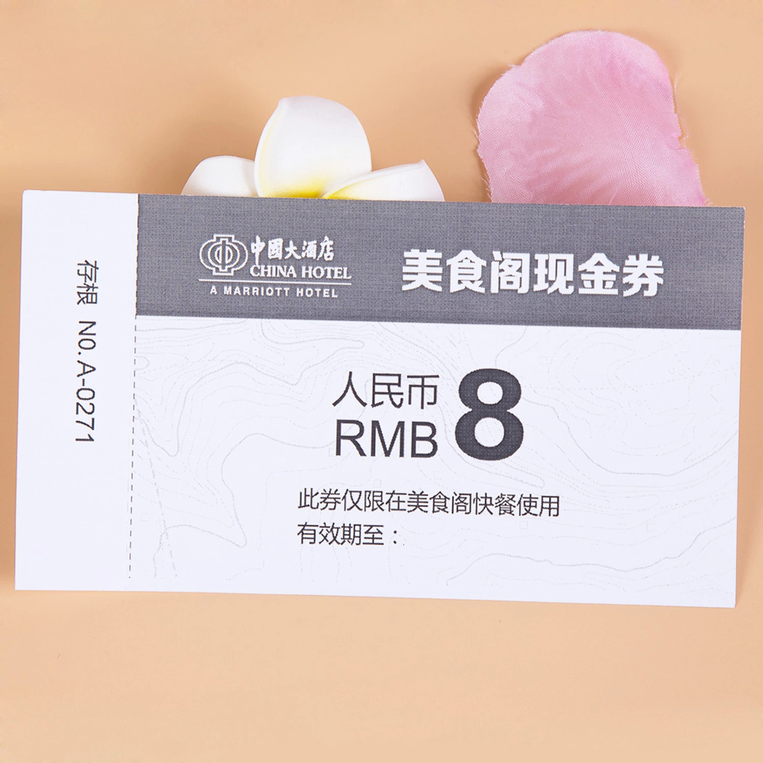 Restaurant and Hotel Coupon Soft Paper Card for Promotion