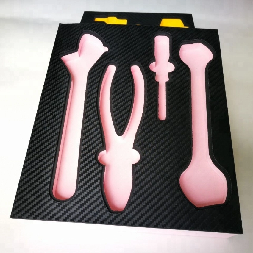 High quality/High cost performance  Custom CNC Cutting EVA Foam with Carbon Fiber Surface for Protective Packaging