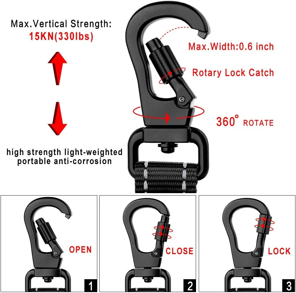 Tactical Heavy Duty Bungee reflectante personalizada perro Correa para perro caminando y formación