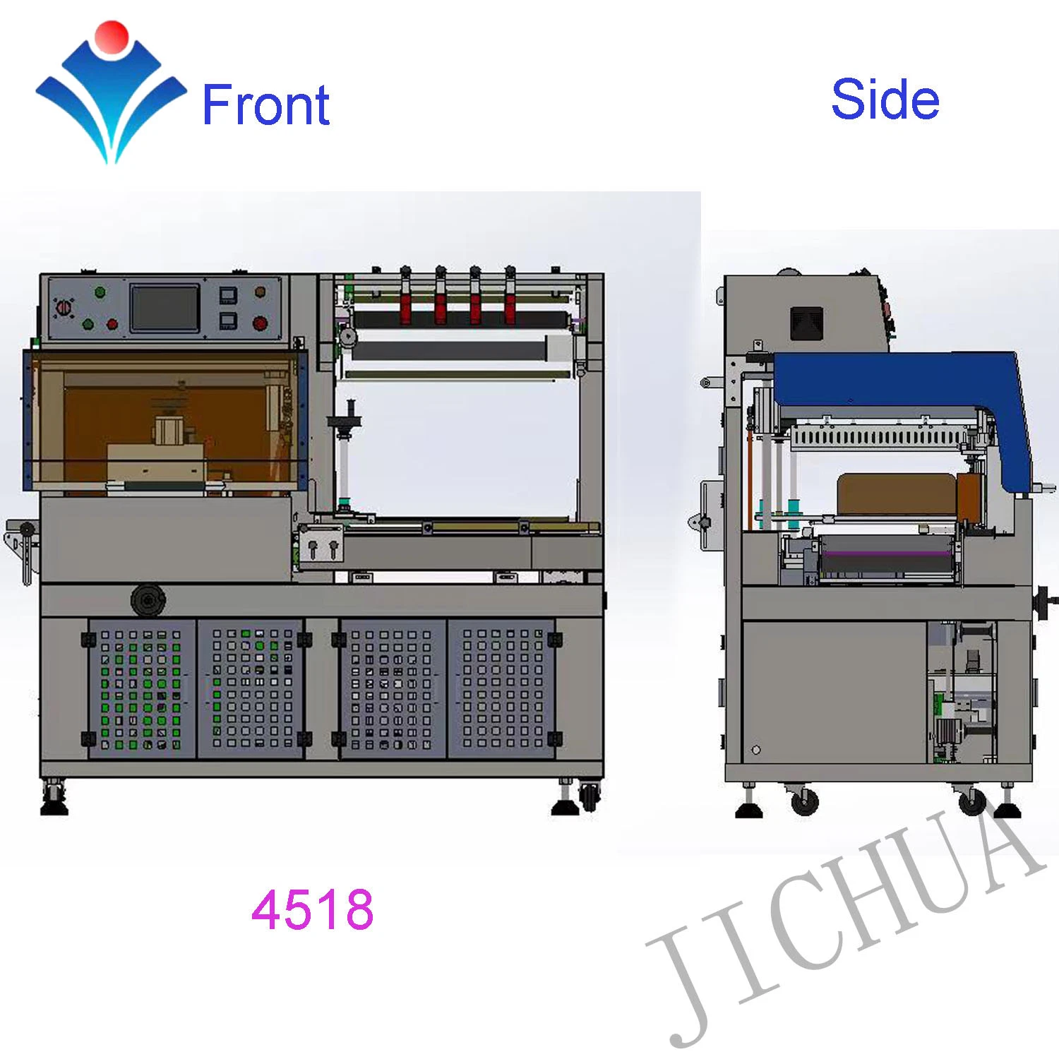 Embalagem automática lado da máquina Selaer Industrial Máquina de Embalagem de acondicionamento por contração de alta velocidade, Wenzhou Zhejiang fabricante