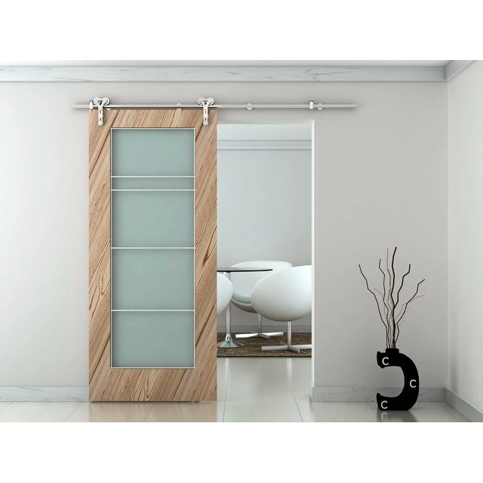 Stainless Steel Sliding System Barn Door Hardware for Wood Door