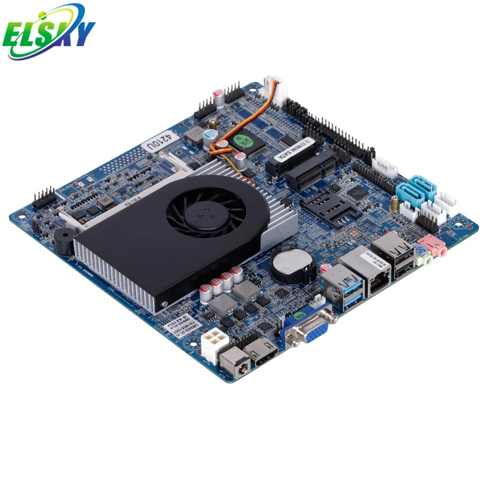 Elsky 170*170mm Mini-Itx Motherboard with CPU 4th Generation Core I7-4500u 4558u 4600u DDR3 RJ45 LAN Qm9400